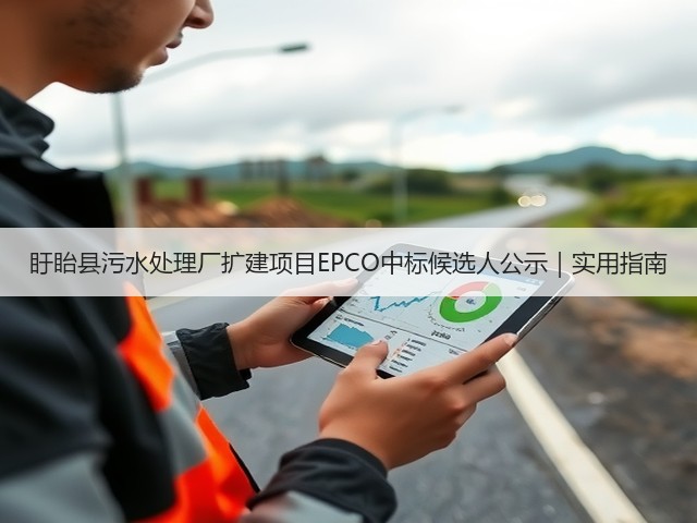 盱眙县污水处理厂扩建项目EPCO中标候选人公示|实用指南(图1) 盱眙县污水处理厂扩建项目EPCO中标候选人公示|实用指南(图1)