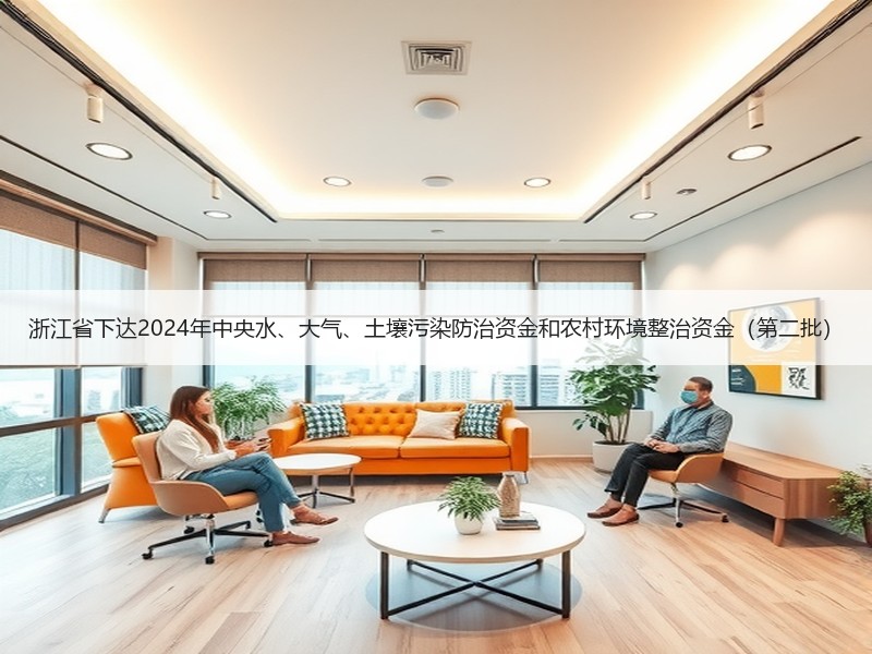 浙江省下达2024年中央水、大气、土壤污染防治资金和农村环境整治资金（第二批）