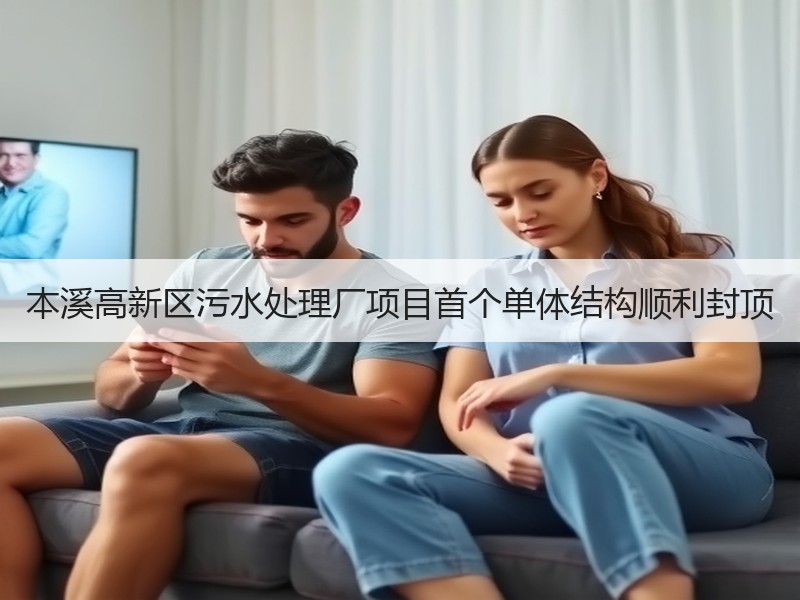 本溪高新区污水处理厂项目首个单体结构顺利封顶