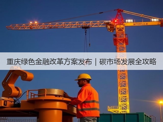 重庆绿色金融改革方案发布｜碳市场发展全攻略(图1)