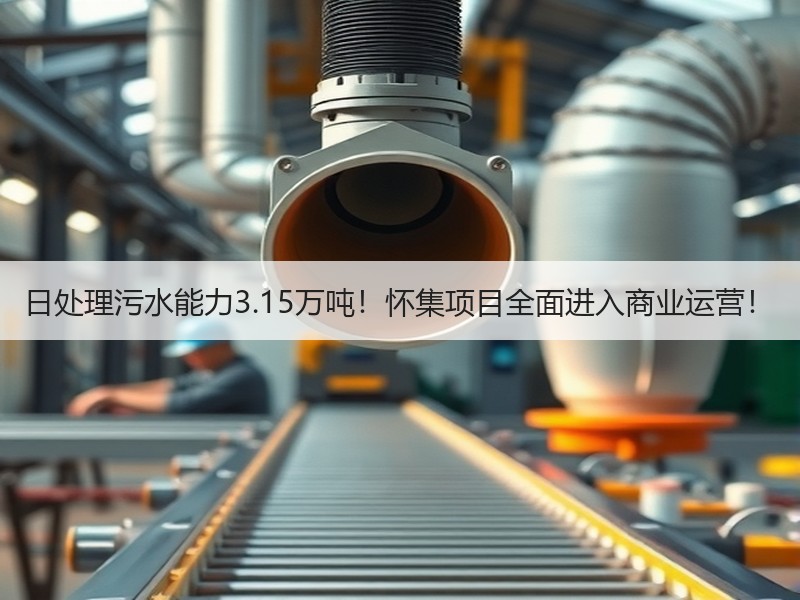 日处理污水能力3.15万吨！怀集项目全面进入商业运营！