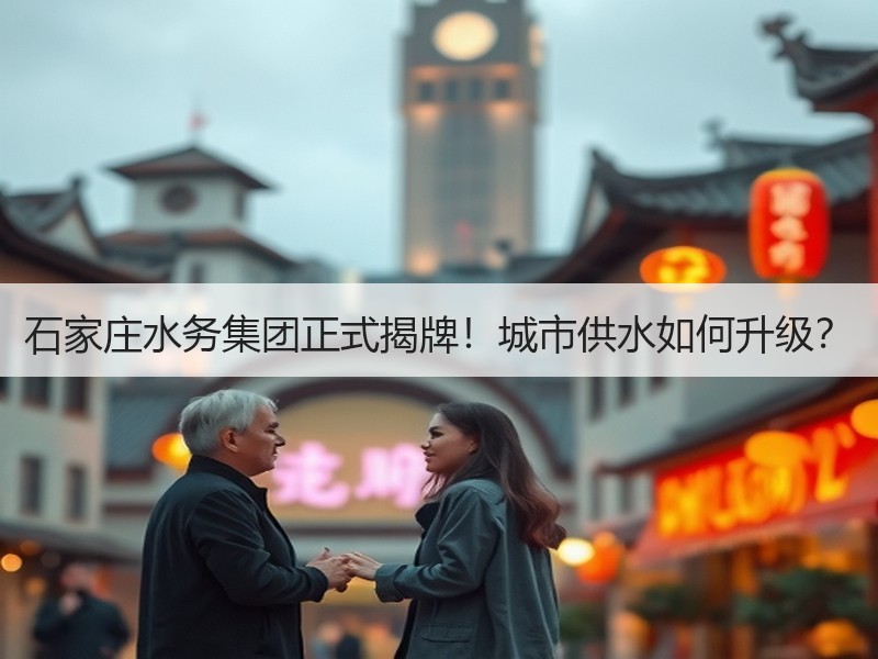石家庄水务集团正式揭牌！城市供水如何升级？