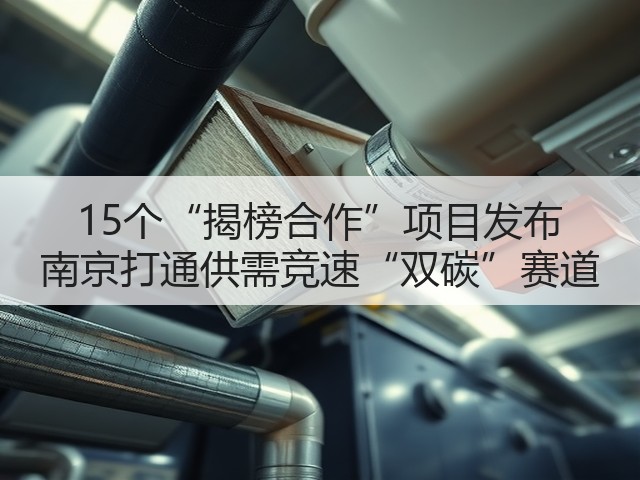 15个“揭榜合作”项目发布 南京打通供需竞速“双碳”赛道(图2) 15个“揭榜合作”项目发布 南京打通供需竞速“双碳”赛道(图2)