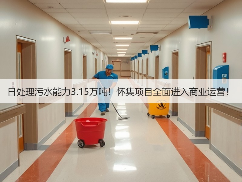 日处理污水能力3.15万吨！怀集项目全面进入商业运营！