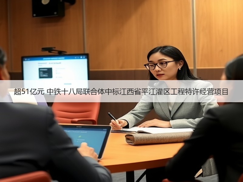 超51亿元 中铁十八局联合体中标江西省平江灌区工程特许经营项目