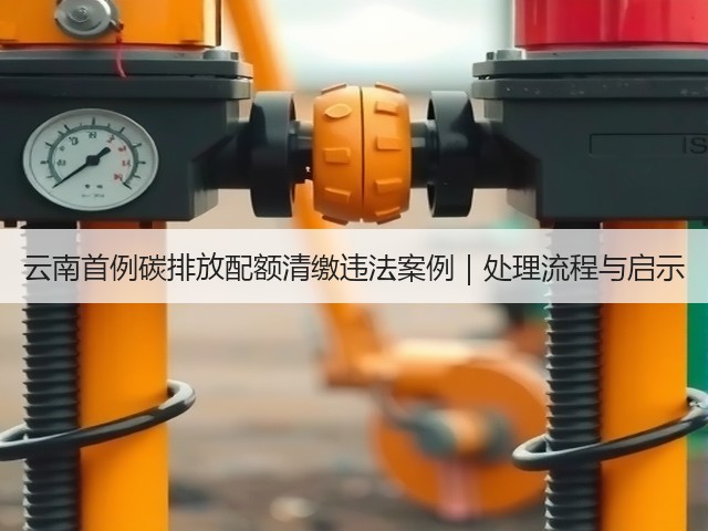 云南首例碳排放配额清缴违法案例|处理流程与启示(图3) 云南首例碳排放配额清缴违法案例|处理流程与启示(图3)