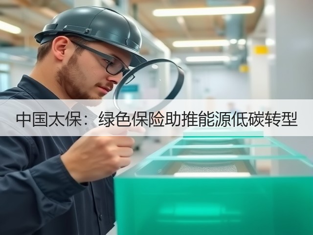 中国太保:绿色保险助推能源低碳转型(图1) 中国太保:绿色保险助推能源低碳转型(图1)
