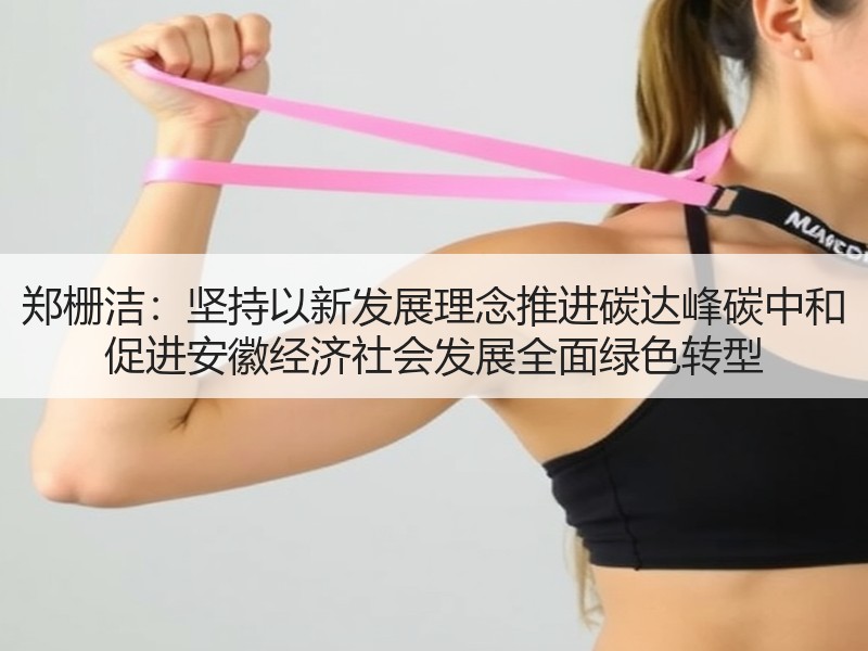郑栅洁：坚持以新发展理念推进碳达峰碳中和 促进安徽经济社会发展全面绿色转型