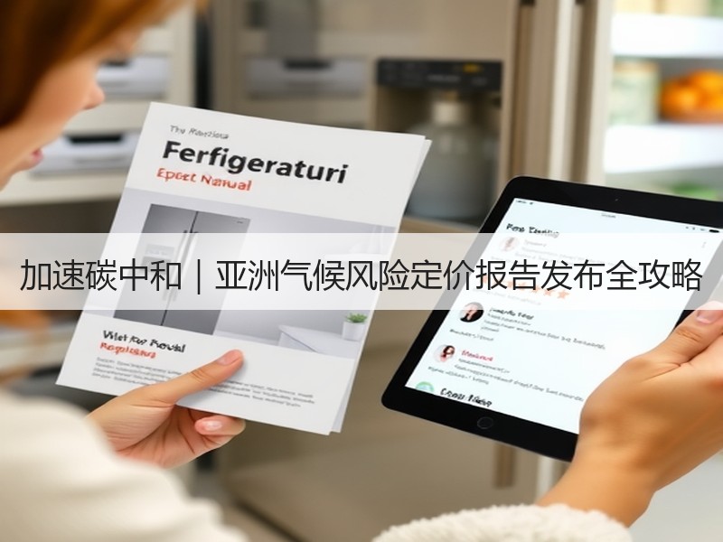 加速碳中和|亚洲气候风险定价报告发布全攻略 加速碳中和|亚洲气候风险定价报告发布全攻略