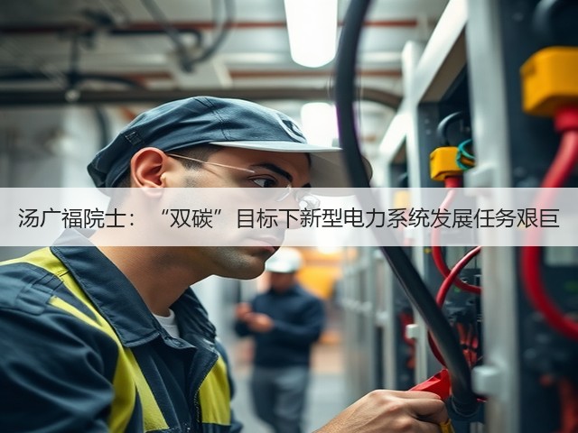 汤广福院士：“双碳”目标下新型电力系统发展任务艰巨(图2)