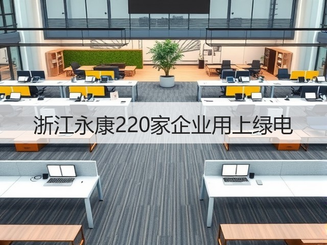 浙江永康220家企业用上绿电(图2) 浙江永康220家企业用上绿电(图2)