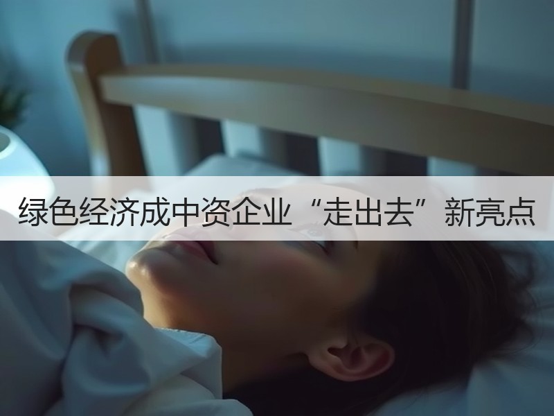 绿色经济成中资企业“走出去”新亮点