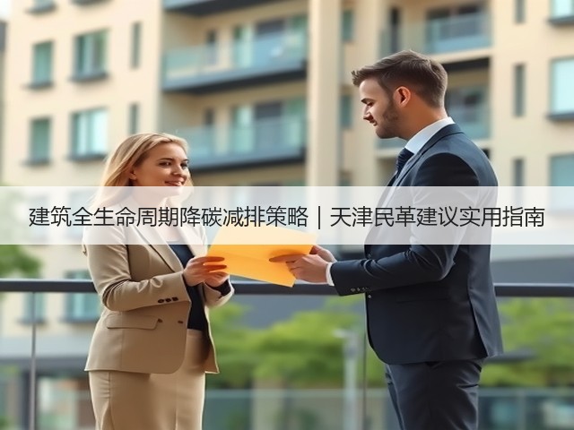 建筑全生命周期降碳减排策略|天津民革建议实用指南(图2) 建筑全生命周期降碳减排策略|天津民革建议实用指南(图2)