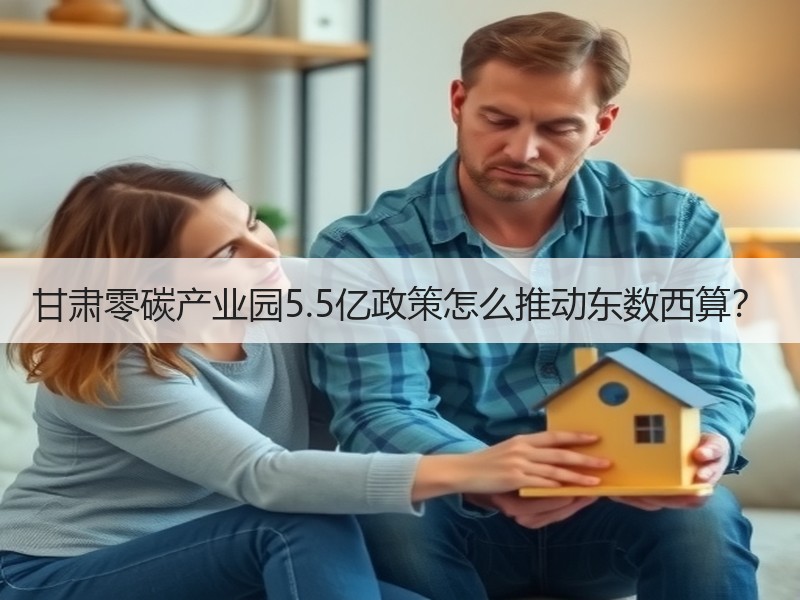 甘肃零碳产业园5.5亿政策怎么推动东数西算? 甘肃零碳产业园5.5亿政策怎么推动东数西算?