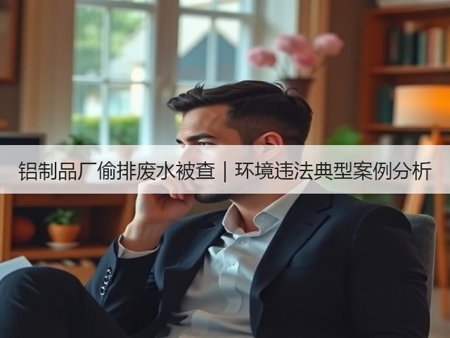 铝制品厂偷排废水被查|环境违法典型案例分析(图1) 铝制品厂偷排废水被查|环境违法典型案例分析(图1)