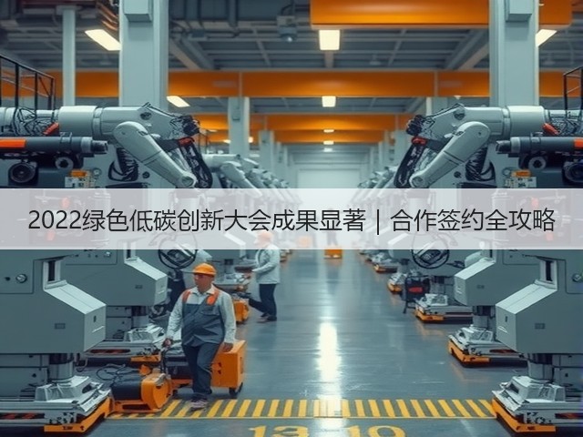 2022绿色低碳创新大会成果显著|合作签约全攻略(图2) 2022绿色低碳创新大会成果显著|合作签约全攻略(图2)