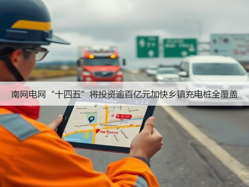 南网电网“十四五”将投资逾百亿元加快乡镇充电桩全覆盖
