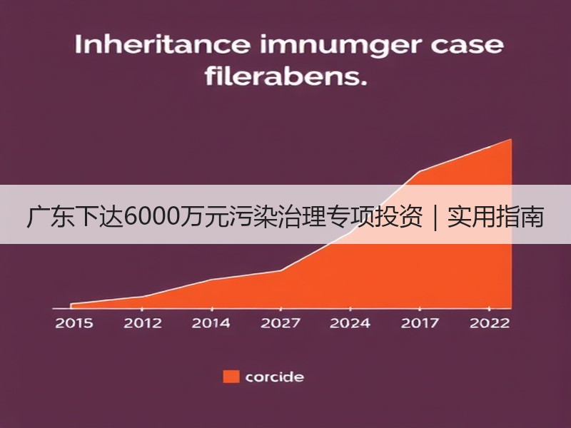 广东下达6000万元污染治理专项投资｜实用指南
