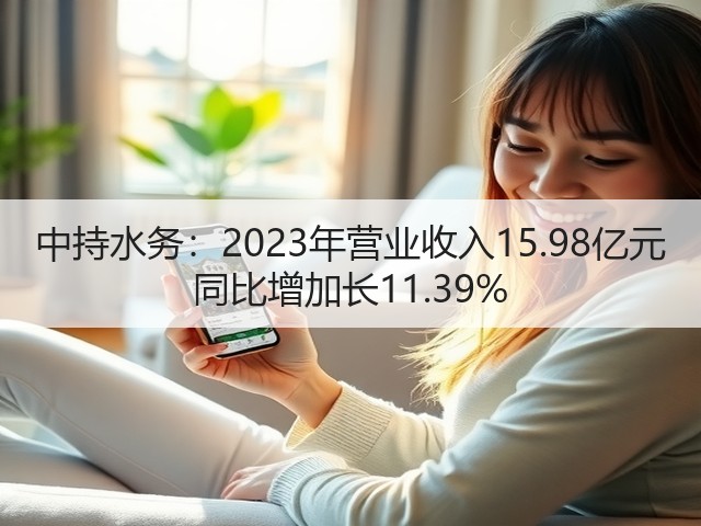 中持水务：2023年营业收入15.98亿元 同比增加长11.39%(图2)