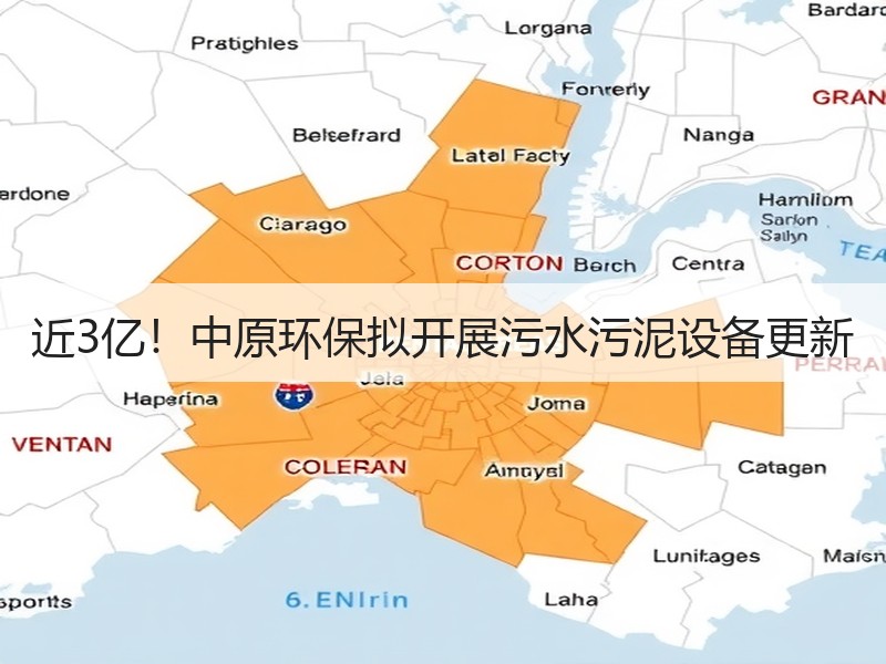 近3亿！中原环保拟开展污水污泥设备更新