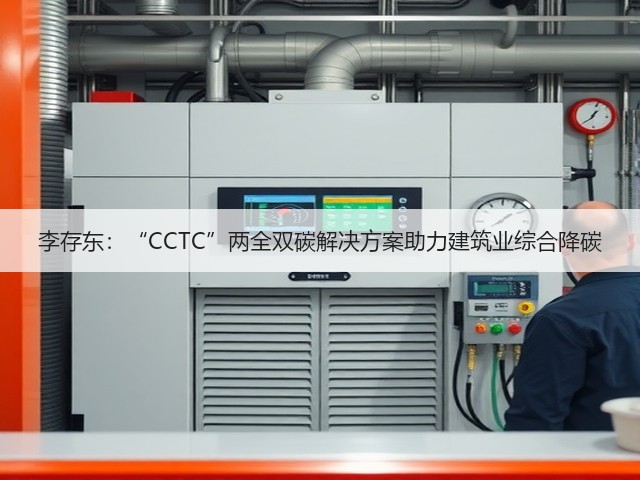 李存东:“CCTC”两全双碳解决方案助力建筑业综合降碳(图3) 李存东:“CCTC”两全双碳解决方案助力建筑业综合降碳(图3)