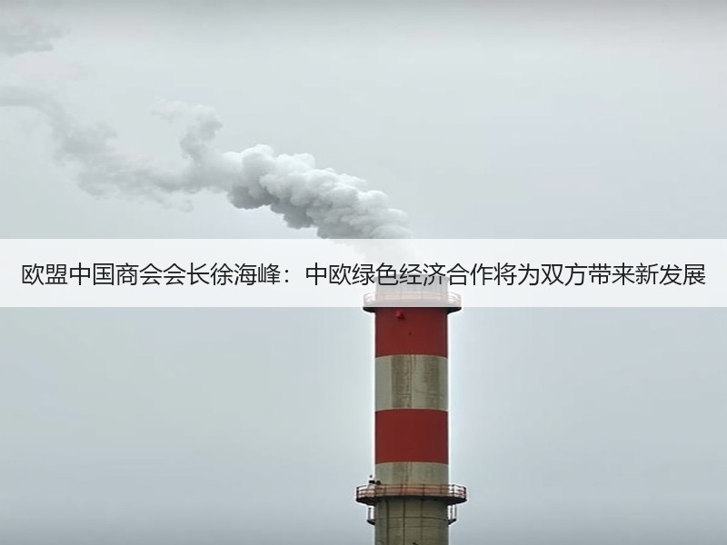 欧盟中国商会会长徐海峰：中欧绿色经济合作将为双方带来新发展