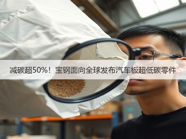 减碳超50%!宝钢面向全球发布汽车板超低碳零件(图3) 减碳超50%!宝钢面向全球发布汽车板超低碳零件(图3)