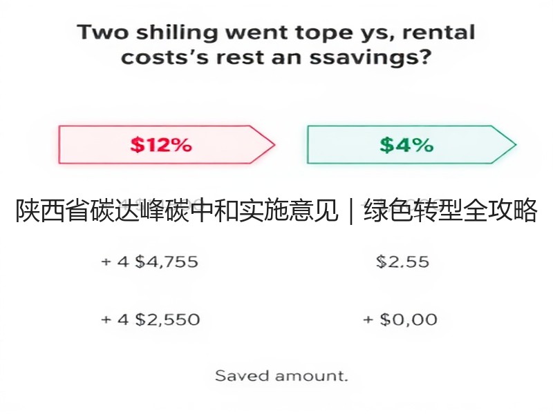 陕西省碳达峰碳中和实施意见|绿色转型全攻略 陕西省碳达峰碳中和实施意见|绿色转型全攻略