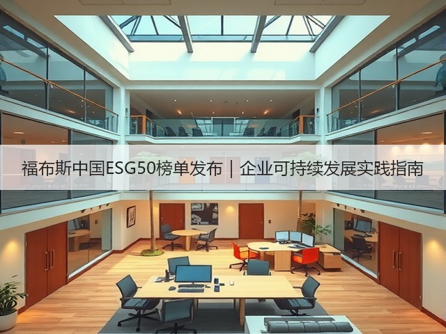 福布斯中国ESG50榜单发布|企业可持续发展实践指南(图1) 福布斯中国ESG50榜单发布|企业可持续发展实践指南(图1)