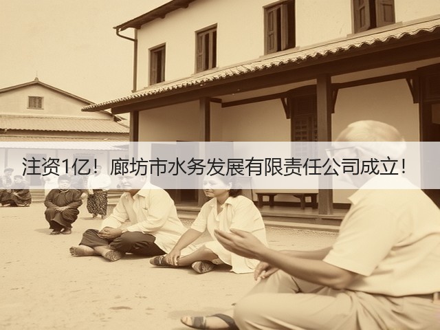注资1亿!廊坊市水务发展有限责任公司成立!(图2) 注资1亿!廊坊市水务发展有限责任公司成立!(图2)