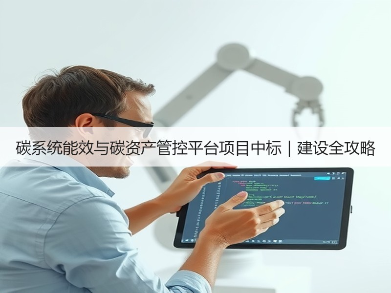 碳系统能效与碳资产管控平台项目中标|建设全攻略 碳系统能效与碳资产管控平台项目中标|建设全攻略