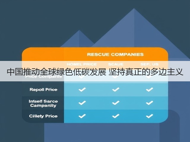 中国推动全球绿色低碳发展 坚持真正的多边主义(图3)