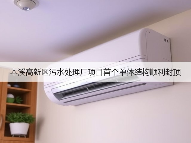 本溪高新区污水处理厂项目首个单体结构顺利封顶(图2)