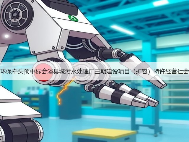 天津创业环保牵头预中标会泽县城污水处理厂三期建设项目（扩容）特许经营社会投资人！(图2)