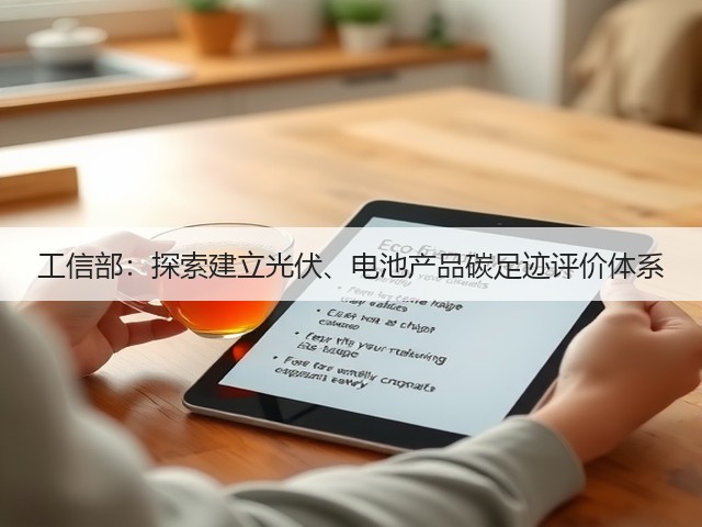 工信部:探索建立光伏、电池产品碳足迹评价体系(图2) 工信部:探索建立光伏、电池产品碳足迹评价体系(图2)