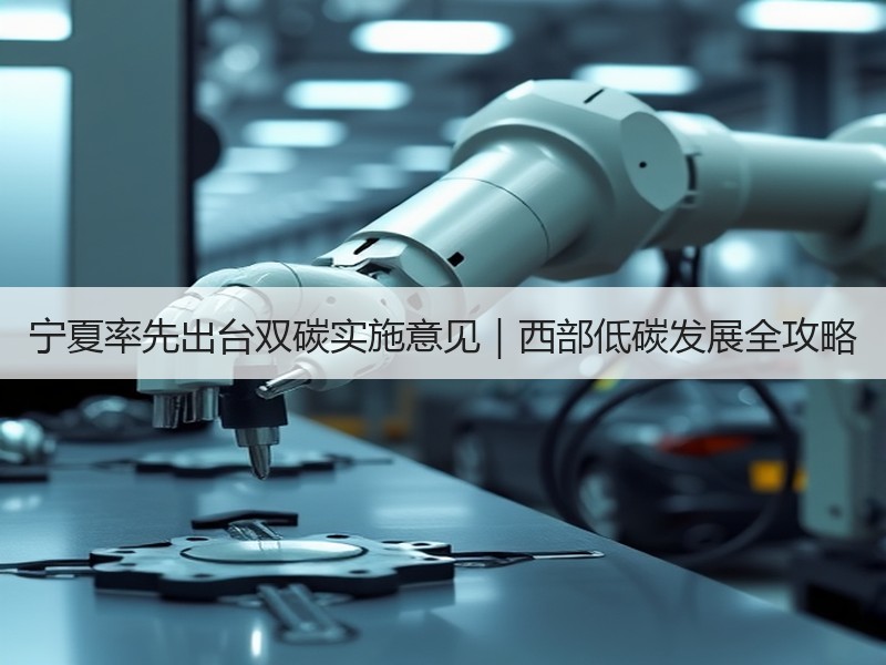 宁夏率先出台双碳实施意见|西部低碳发展全攻略 宁夏率先出台双碳实施意见|西部低碳发展全攻略