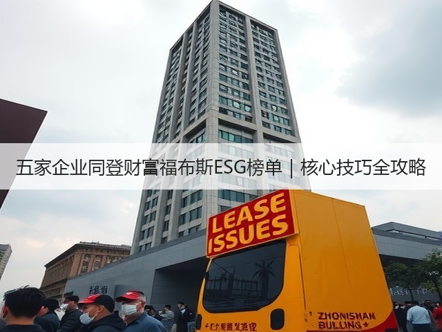 五家企业同登财富福布斯ESG榜单｜核心技巧全攻略(图2)