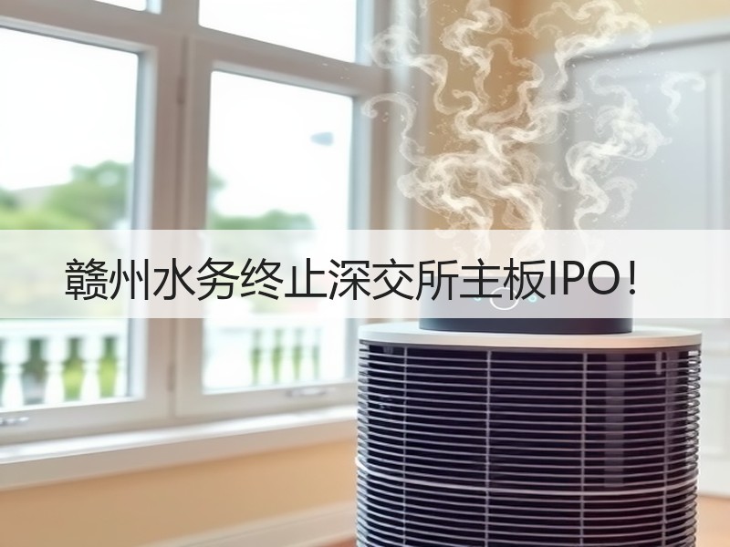赣州水务终止深交所主板IPO！