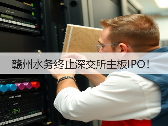 赣州水务终止深交所主板IPO!(图1) 赣州水务终止深交所主板IPO!(图1)
