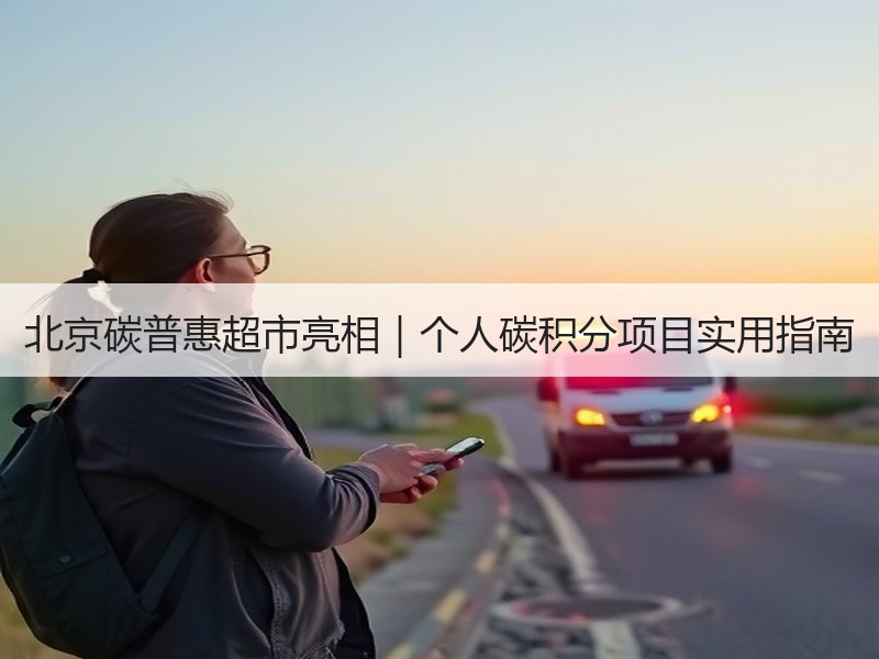 北京碳普惠超市亮相|个人碳积分项目实用指南 北京碳普惠超市亮相|个人碳积分项目实用指南