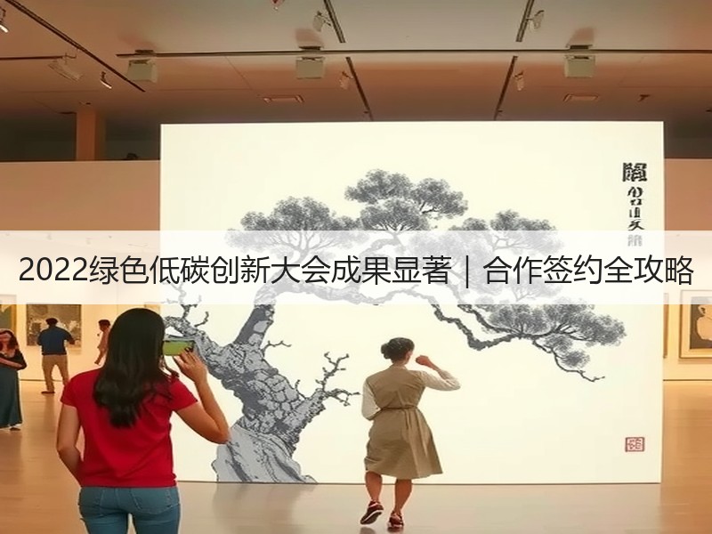 2022绿色低碳创新大会成果显著｜合作签约全攻略