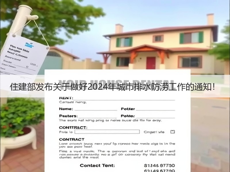 住建部发布关于做好2024年城市排水防涝工作的通知！