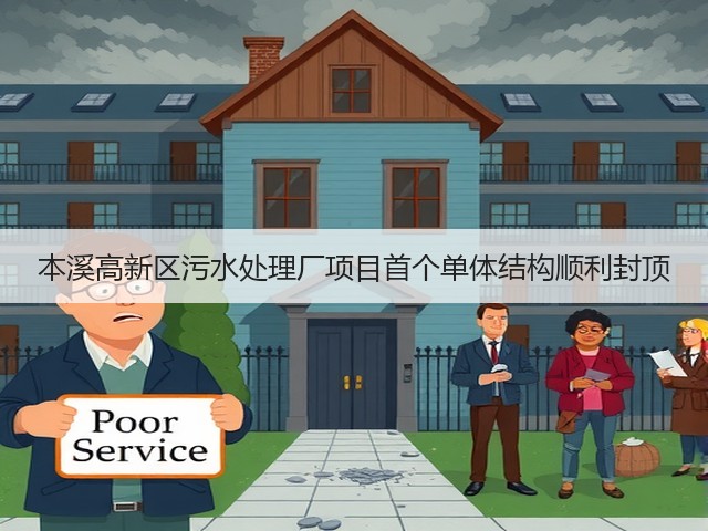 本溪高新区污水处理厂项目首个单体结构顺利封顶(图3) 本溪高新区污水处理厂项目首个单体结构顺利封顶(图3)