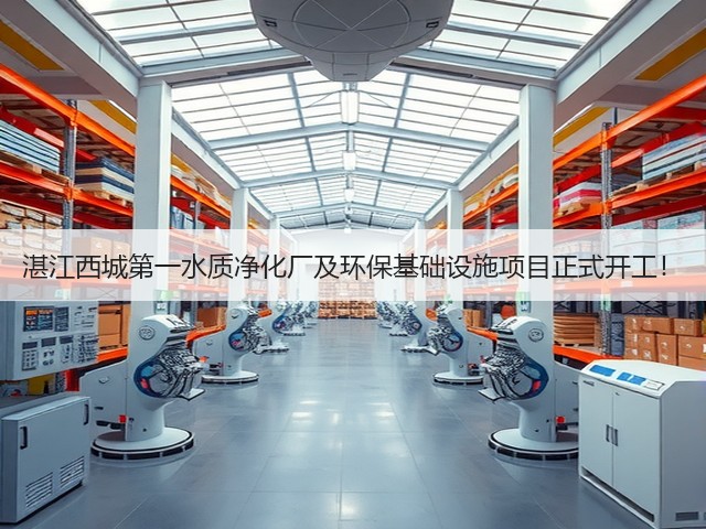 湛江西城第一水质净化厂及环保基础设施项目正式开工！(图3)