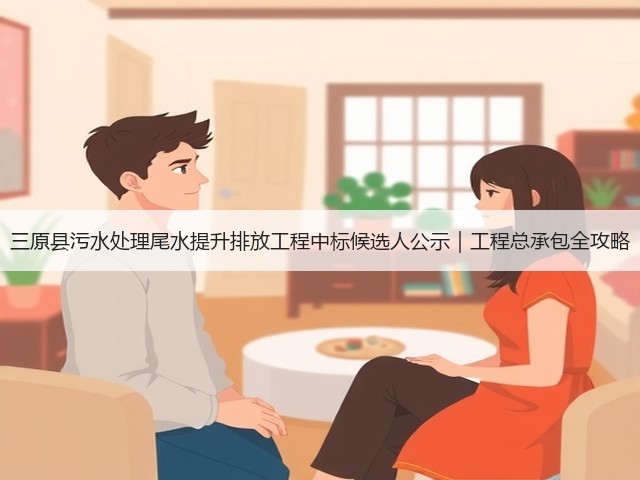 三原县污水处理尾水提升排放工程中标候选人公示|工程总承包全攻略(图1) 三原县污水处理尾水提升排放工程中标候选人公示|工程总承包全攻略(图1)