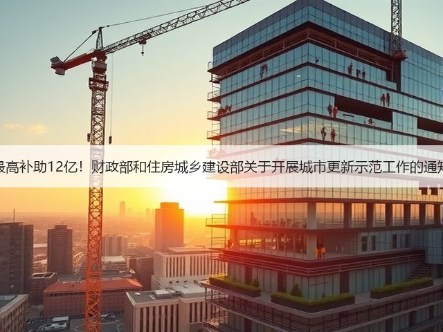 最高补助12亿!财政部和住房城乡建设部关于开展城市更新示范工作的通知(图2) 最高补助12亿!财政部和住房城乡建设部关于开展城市更新示范工作的通知(图2)