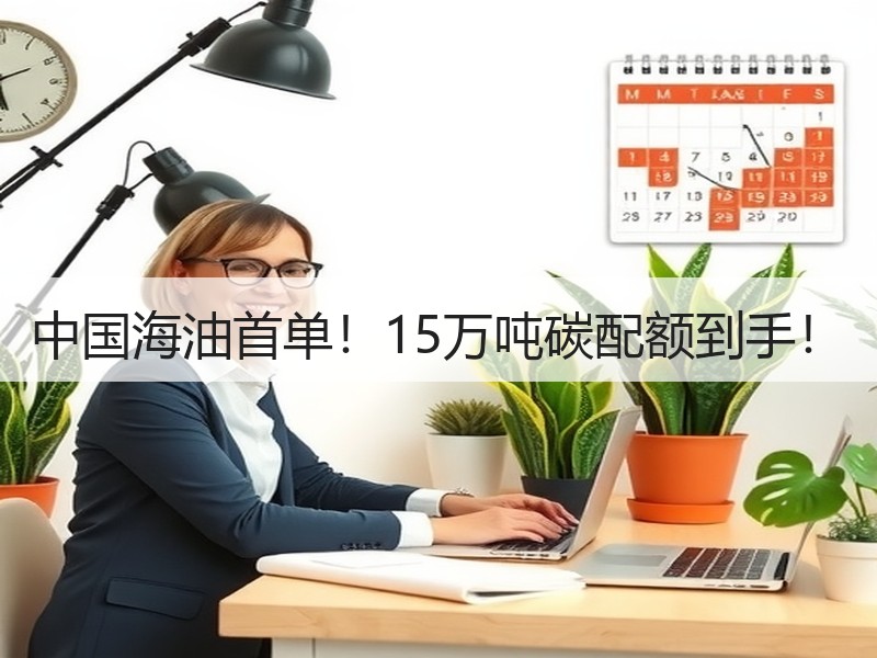 中国海油首单！15万吨碳配额到手！
