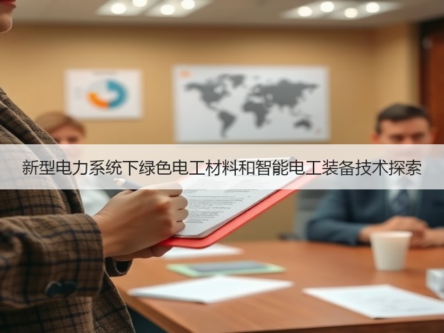 新型电力系统下绿色电工材料和智能电工装备技术探索(图2) 新型电力系统下绿色电工材料和智能电工装备技术探索(图2)