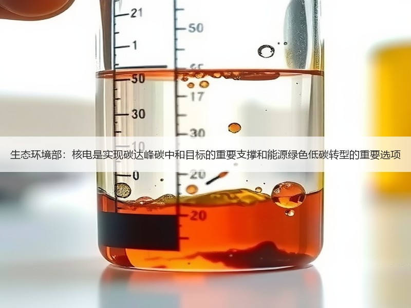 生态环境部：核电是实现碳达峰碳中和目标的重要支撑和能源绿色低碳转型的重要选项