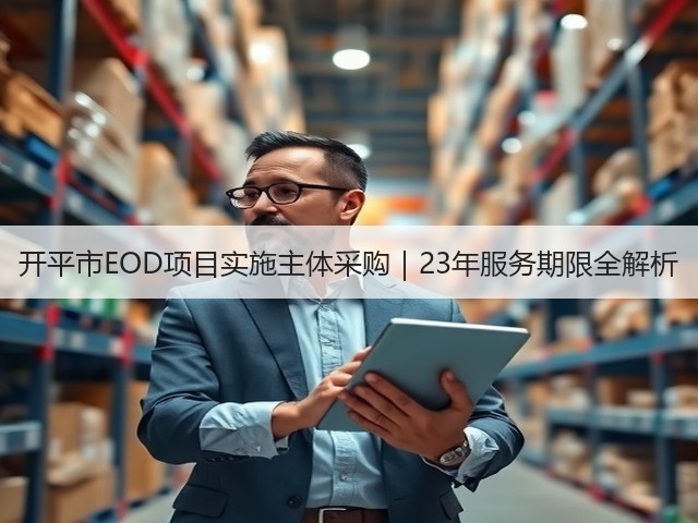 开平市EOD项目实施主体采购|23年服务期限全解析(图3) 开平市EOD项目实施主体采购|23年服务期限全解析(图3)
